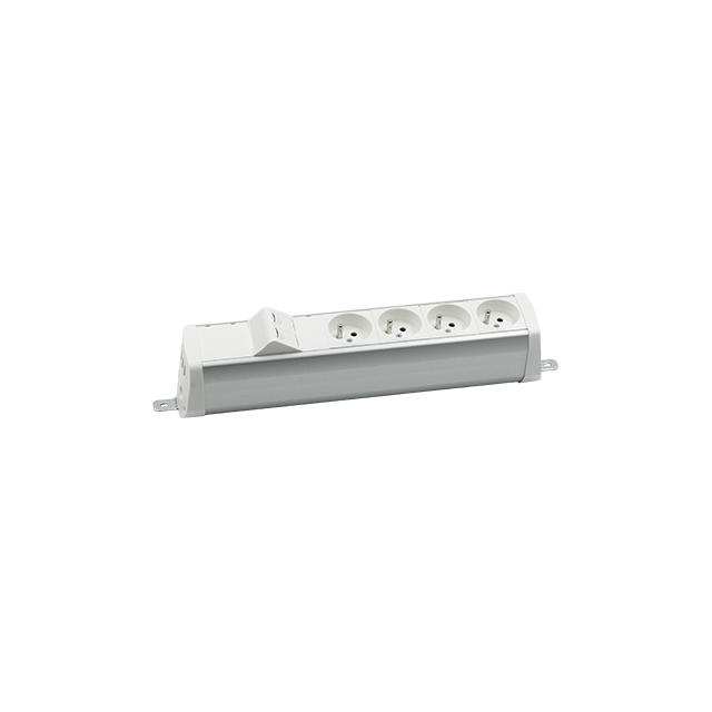 "Simon 480 TS48-230E400K0-30 Listwa poszerzona 4 gn. typ E i płytka 2xRJ45 keystone