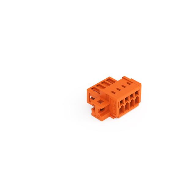 Wtyk MCS-MINI Classic 4-biegunowy pomarańczowy raster 3,81mm /50szt./ 734-334/019-000 WAGO