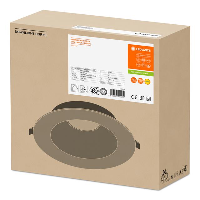 DOWNLIGHT PFM DN195 21W 830 WT IP54 UGR19 LEDV Oprawa LED - DOWNLIGHT LEDVANCE