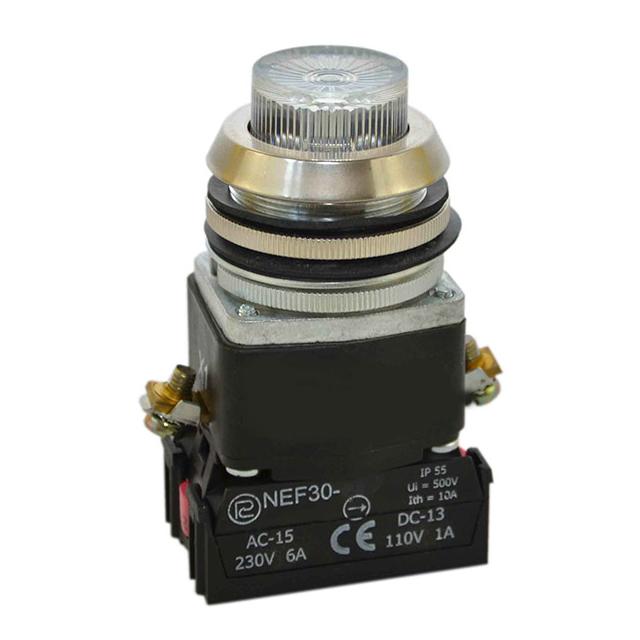 Przycisk NEF30-WL2Y/24V bezbarwny W0-NEF30-WL 2Y B PROMET