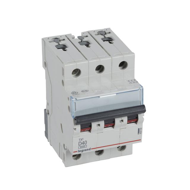 Wyłącznik Nadprądowy S 303 3P D40A 6kA TX3 403759 LEGRAND