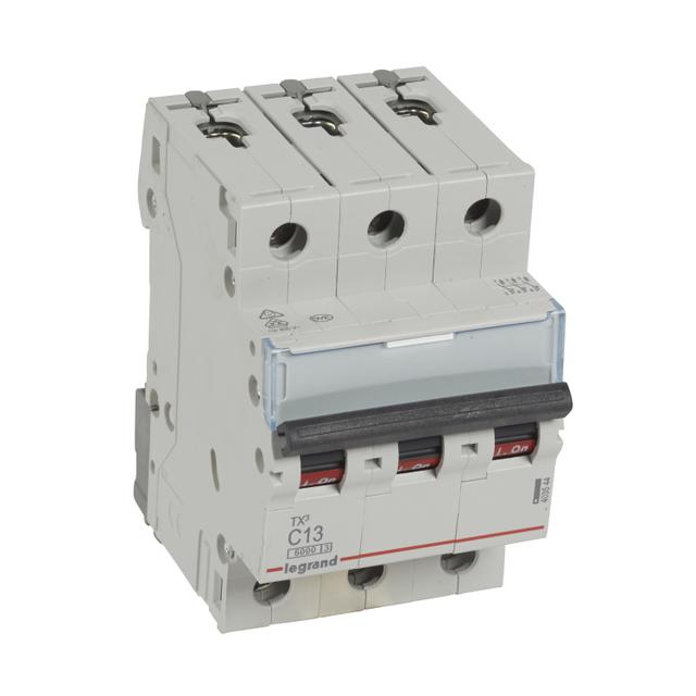 WYŁĄCZNIK NADPRĄDOWY S 303 3P C 13A 6000A SERII TX3, Legrand