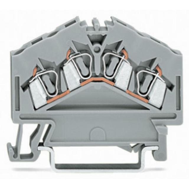 złączka 4-przewodowa 2,5 mm2 pomarańczowa