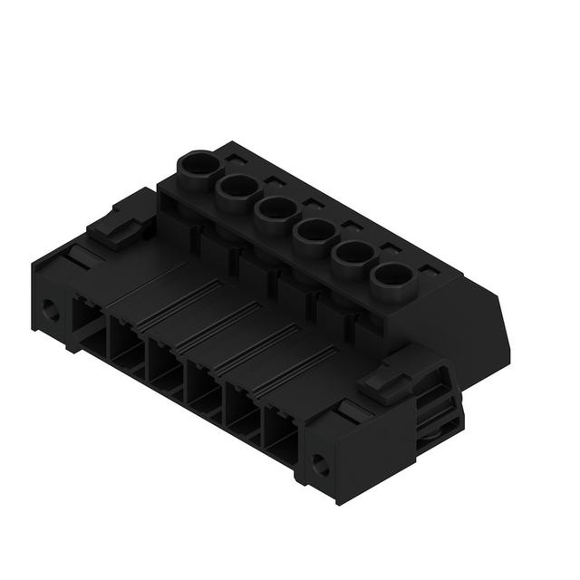 SVZ 7.62HP/06/180F SN BK BX Wtyk PCB (złącze wiązki), 7.62 mm, Liczba biegunów: 6, Przyłącze z jarzmem /50szt./ 1931850000 WEIDMÜLLER