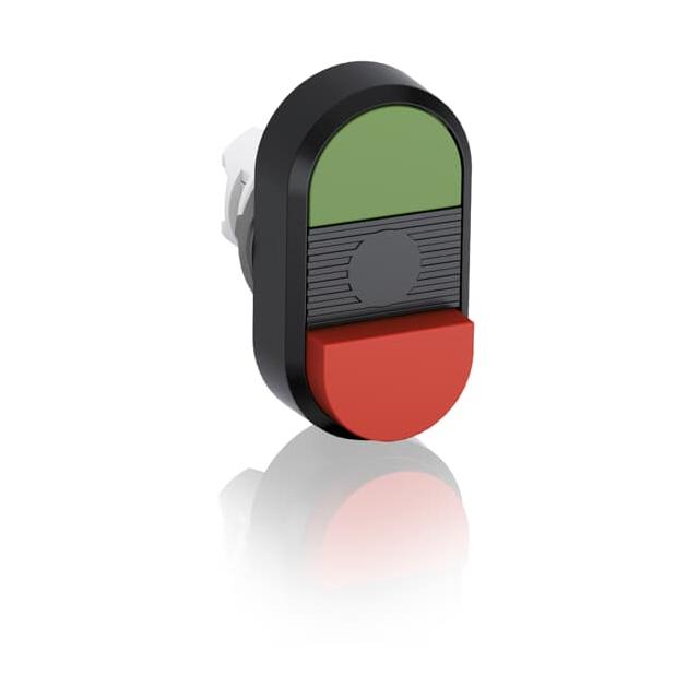 Przycisk podwójny, niepodświetlany bez tekstu czarne pole MPD12-11B