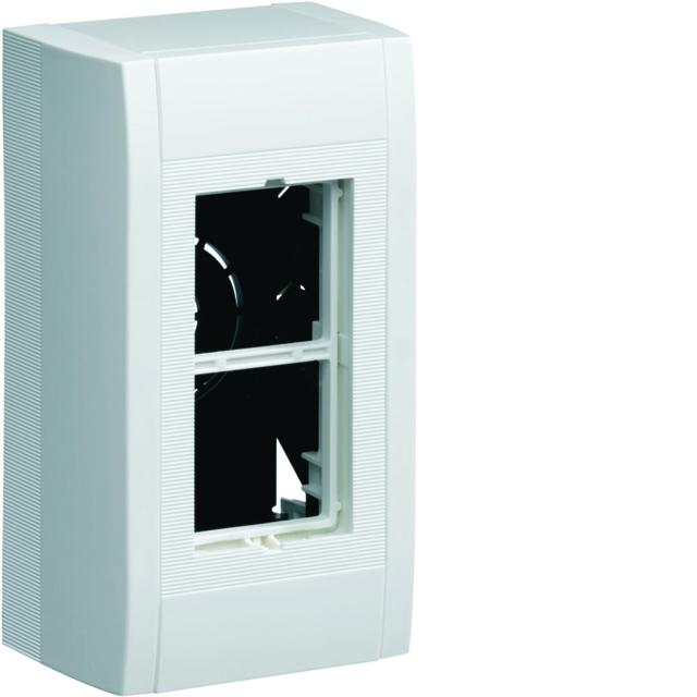 tehalit.LPT Puszka instalacyjna natynkowa pusta 2xgn (1x2) 45x45mm biały LPT02H HAGER