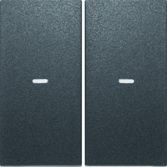 BERKER KNX e/s B.x Klawisze z soczewką do modułu przycisku podwójnego antracyt mat lakierowana. 80960385 HAGER