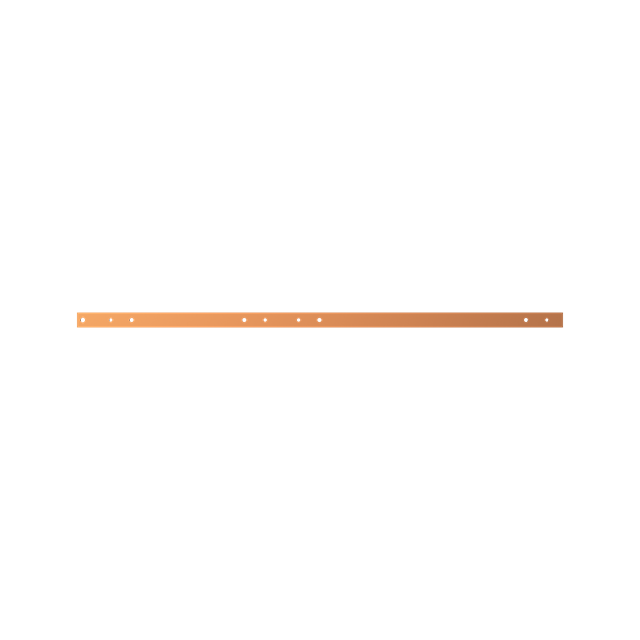 ZX1074 Szyna Cu 40x10mm 5F