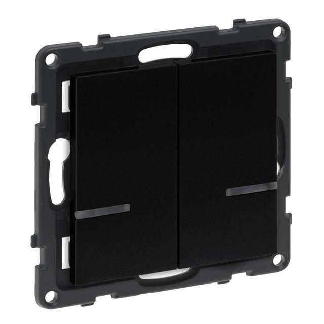 Netatmo - Suno - podwójny łącznik schodowy bezprzewodowy - czarny, Legrand