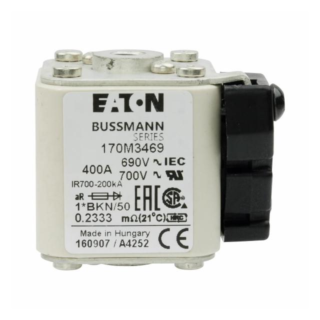 FUSE 400A 690V 1*BKN/50 AR UC Wkładka szybka 400A AC 690V rozmiar 1 aR IEC UL 170M3469 EATON