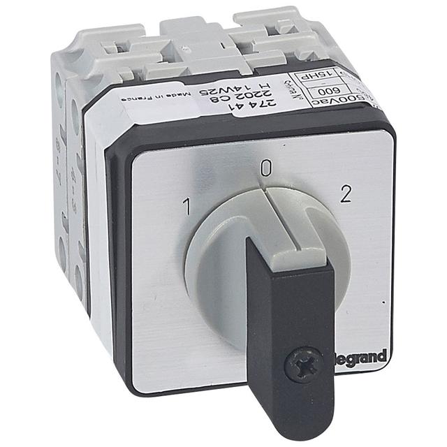 PRZEŁĄCZNIK KRZYWKOWY 0-1-2 PR21 25 A 2P, Legrand