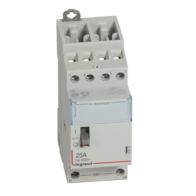 STYCZNIK MODUŁOWY SM 425 25A 230V 4NO Z MANIPULATOREM, Legrand