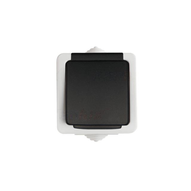 TEKNO Gniazdo hermetyczne ochrona styków śrubowe 16A 250V szare IP54 25356 KANLUX
