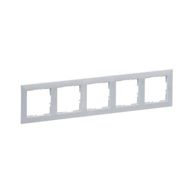 Suno Ramka Pięciokrotna 5-Krotna Aluminium 721515 LEGRAND