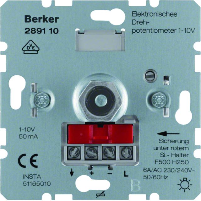 BERKER one.platform Elektroniczny potencjometr obrotowy 1-10V mechanizm 289110 HAGER