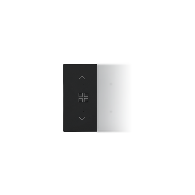 Simon 55 Klawisz połówkowy z piktogramem grupy rolet do produktów elektronicznych Czarny mat