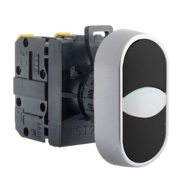 PRZYCISK DWUKLAWISZOWY  2 ZWIERNY CZARNO-CZARNY