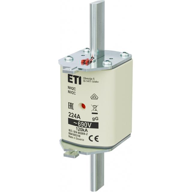Wkładka topikowa NH zwłoczna KOMBI NH2C gG 224A 690V 004185318 ETI