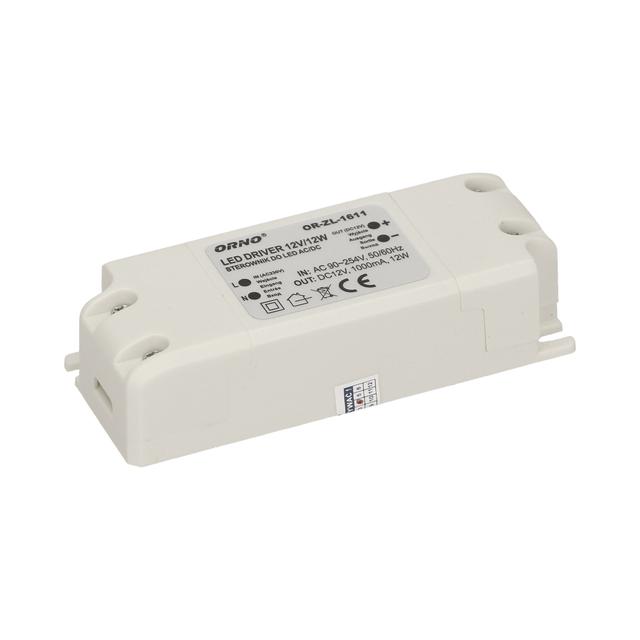 Zasilacz LED 12V DC 12W 1A IP20 OR-ZL-1611 ORNO