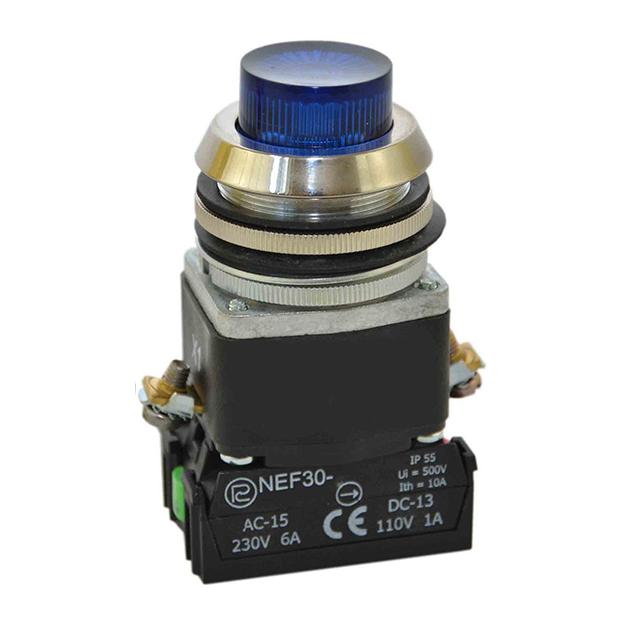 Przycisk NEF30-WLXY/24V niebieski