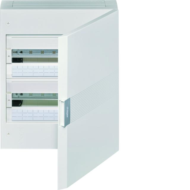 vega Rozdzielnica natynkowa 2x18 IP40 drzwi białe VB218PB HAGER