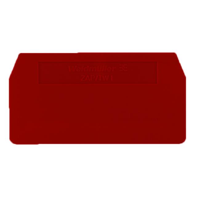 ZAP/TW 1 RT Płyta separacyjna (terminal), Płyta zamykająca i pośrednia, 59.5 mm x 30.5 mm, czerwony /50szt./ 1683660000 WEIDMÜLLER