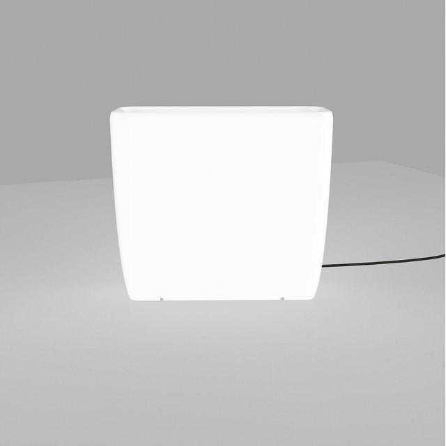 Nowodvorski lampa stojąca zewnętrzna (świecąca donica) Flowerpot L 2xE27 biała 9713