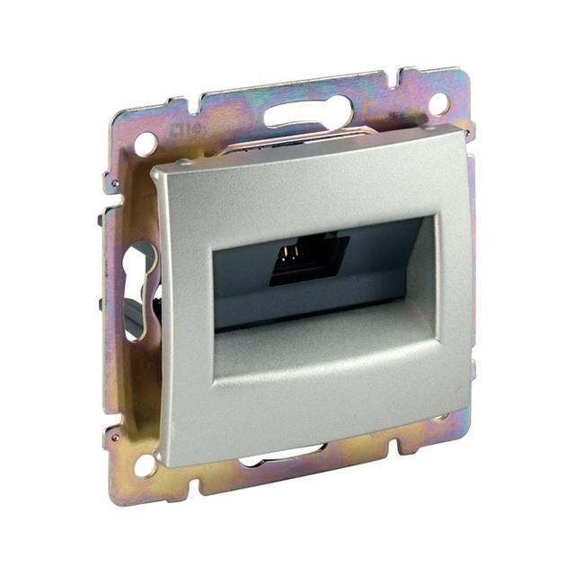 VALENA - GNIAZDO 1XRJ45 KAT. 6 FTP ALUMINIUM, Legrand