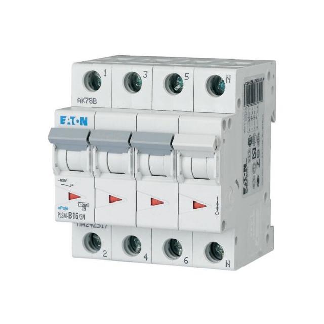 PLSM-C16/3N-MW Wyłącznik nadprądowy 10kA C16A 3P+N 242543 EATON