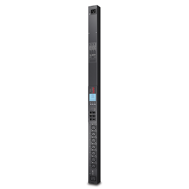 Zarządzana listwa zasilająca PDU 2G do montażu w szafie zero U 20 A/208 V 16 A/230 V (7) C13 i (1) C