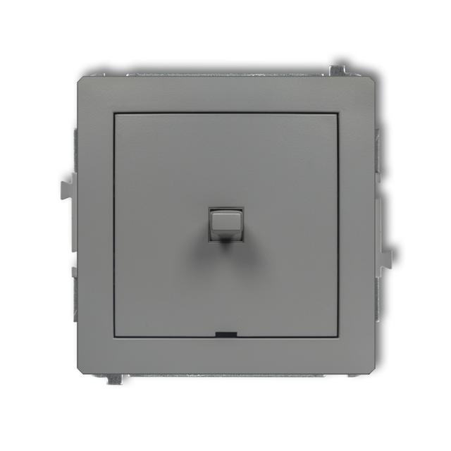 DECO Mechanizm łącznika jednobiegunowego w stylu amerykańskim szary mat