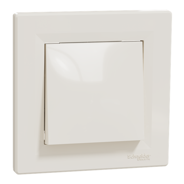 Asfora, łącznik 1-biegunowy, krem