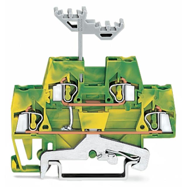 złączka dwupiętrowa PE 2,5 mm2 szara