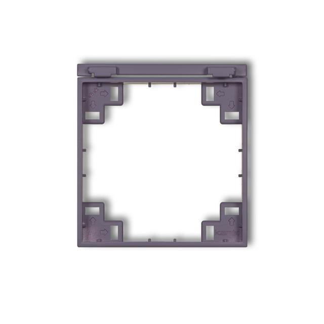 MINI SCHUKO Ramka pośrednia do gniazda bryzgoszczelnego z uziemieniem SCHUKO wrzosowy KARLIK