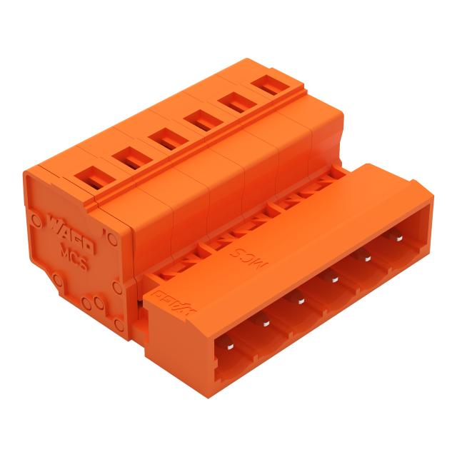 MCS-MIDI Classic wtyk 6-bieg. pomarańczowy raster 5,08 mm /50szt./ WAGO