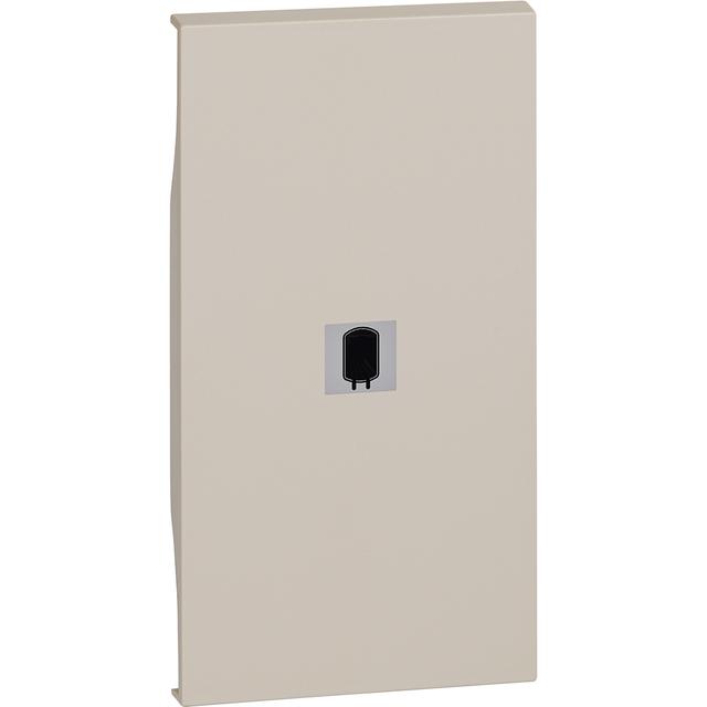 LIVING NOW - KLAWISZ Z OKIENKIEM PODŚWIETLENIA  BOJLER  - 2 MODUŁY - PIASKOWY BEŻ, Bticino