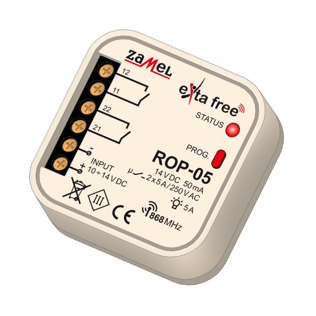 RADIOWY ODBIORNIK DOPUSZKOWY 2-KANAŁOWY TYP: ROP-05
