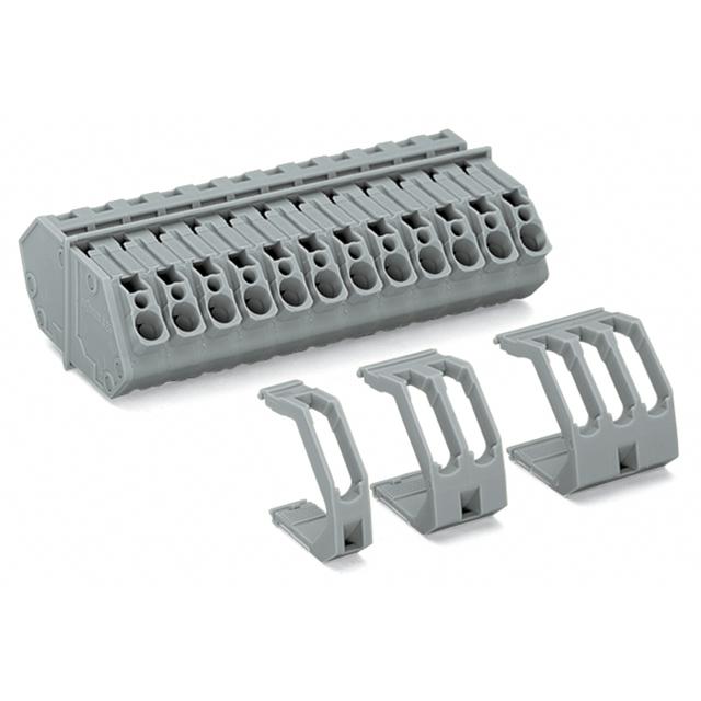 listwa zaciskowa 4-torowa 4 mm2 szara /50szt./ WAGO