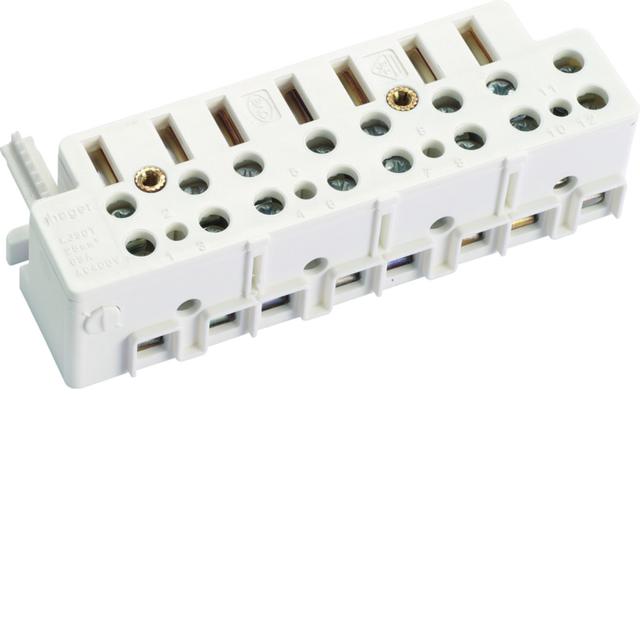 Listwa zaciskowa licznikowa 63A 3+N z zaciskami napięciowymi KJ30S HAGER