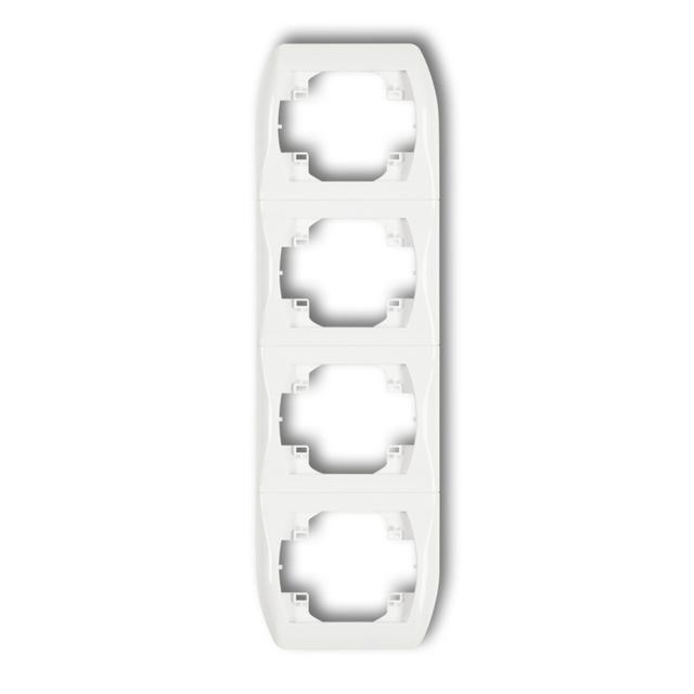 TREND Ramka pionowa poczwórna biała