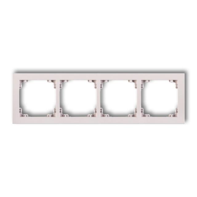 DECO Ramka podczwórna z tworzywa DECO Pastel Matt pudrowy róż 40DR-4 KARLIK