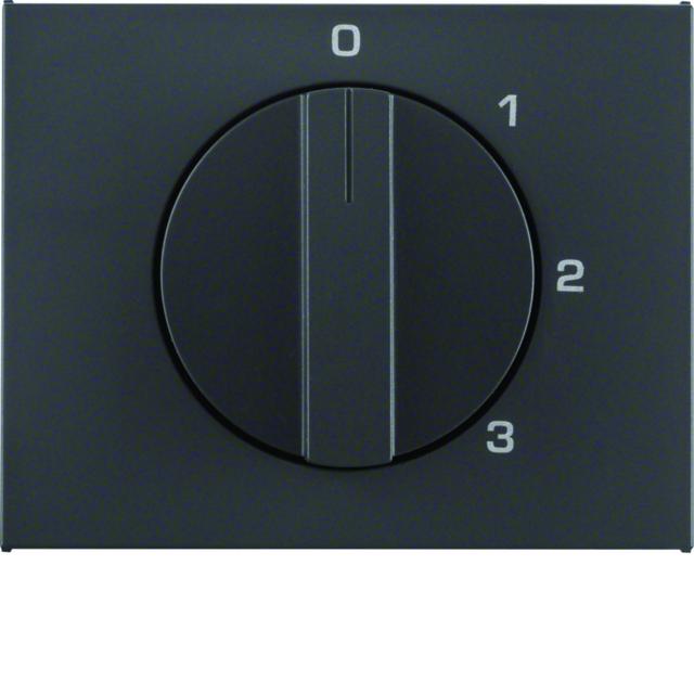 K.1 Płytka czołowa z pokrętłem do łącznika 3-poz. z pozycją zerową antracyt mat