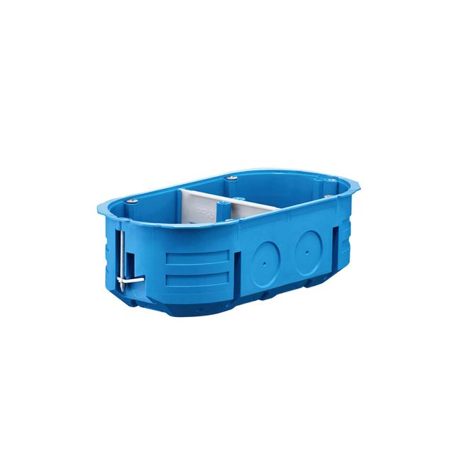 P2x60K Puszka do pustych ścian,2x60mm,płytka MULTIBOX - kolor niebieski