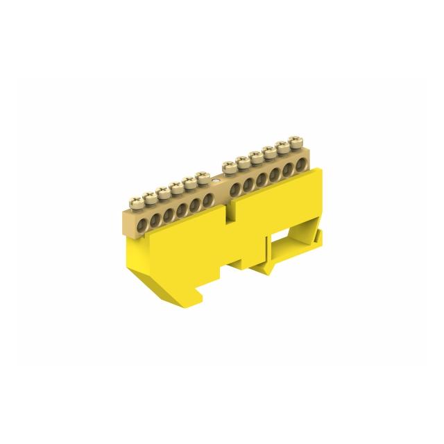 Listwa zaciskowa ochronna12modułowa/12x16mm2/Żółta