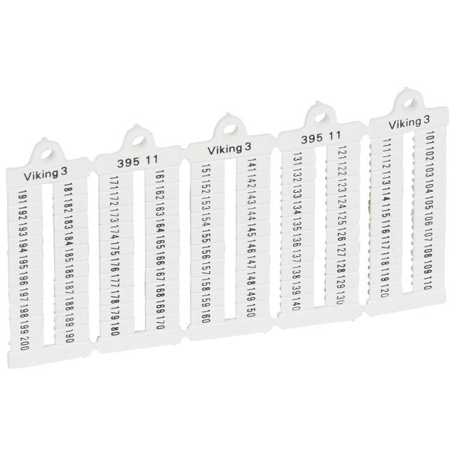 Płytki Oznaczników Szerokość 5Mm 101-250 Poziome (x1000) 039511 LEGRAND