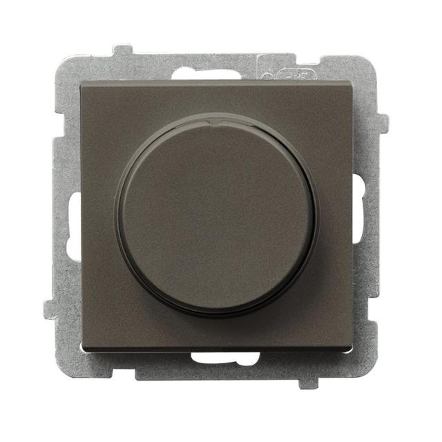 SONATA Ściemniacz uniwersalny do obciążenia żarowego, halogenowego oraz LED - kolor czekoladowy meta