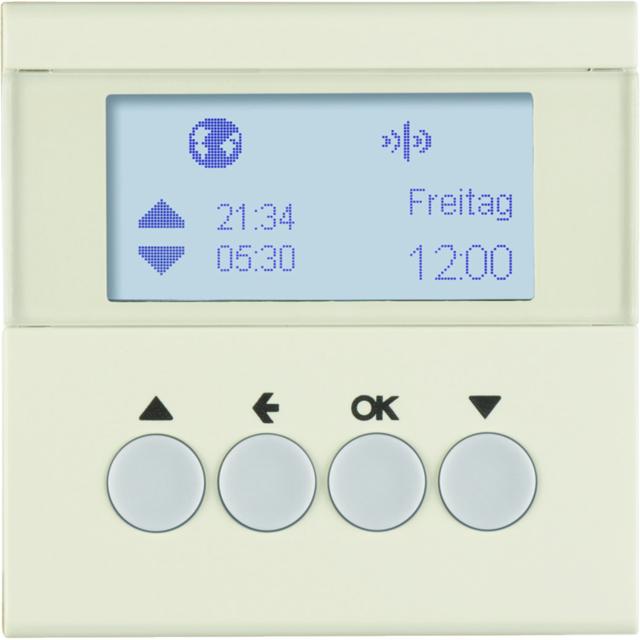 BERKER B.Kwadrat/S.1 KNX RF quicklink Łącznik żaluzjowy czasowy do sterownika żaluzjowego i mechanizmu zasilającego Berker.Net krem 85745182 HAGER