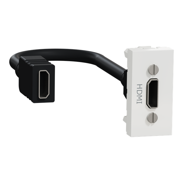 Nowa Unica, Gniazdo HDMI 1 moduł, białe