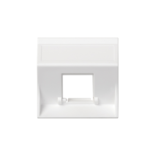 Simon Connect Płytka S500 1x RJ bez osłon skośna do adapterów MD aluminium