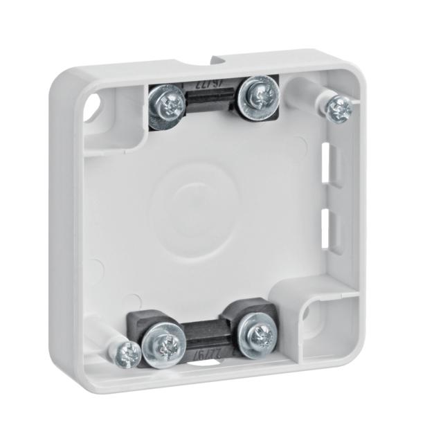 Integro Puszka natynkowa 1-krotna płaska, biały, połysk